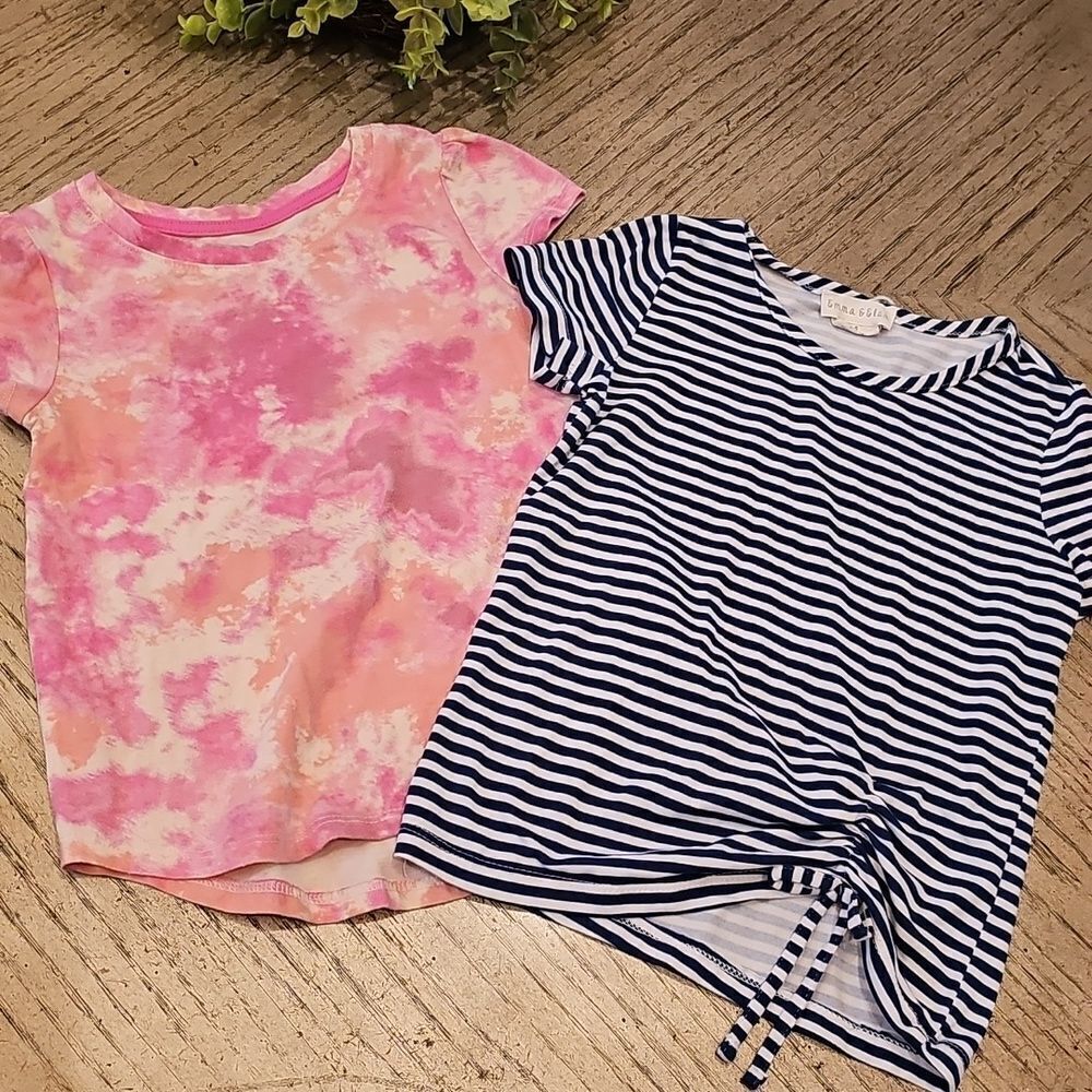 Pink Tie-Dye and Striped T-Shirt Bundle Size 5 - Picture 14 of 14